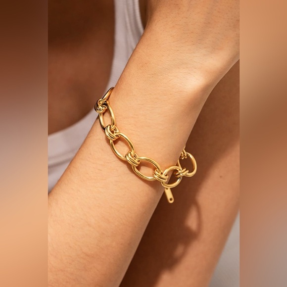 Firefly Lane Boutique1 Jewelry - 18k Chunky Gold Chain Bracelet